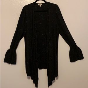 Style&Co Open Waterfall Cardigan w/Bell Sleeves